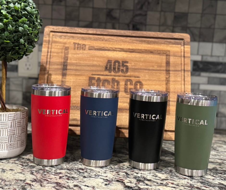 20oz Custom Engraved Tumbler – Corporate Logo B2B Gifts | OKC