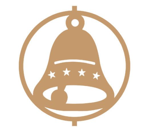 405 Wooden Bell Ornament