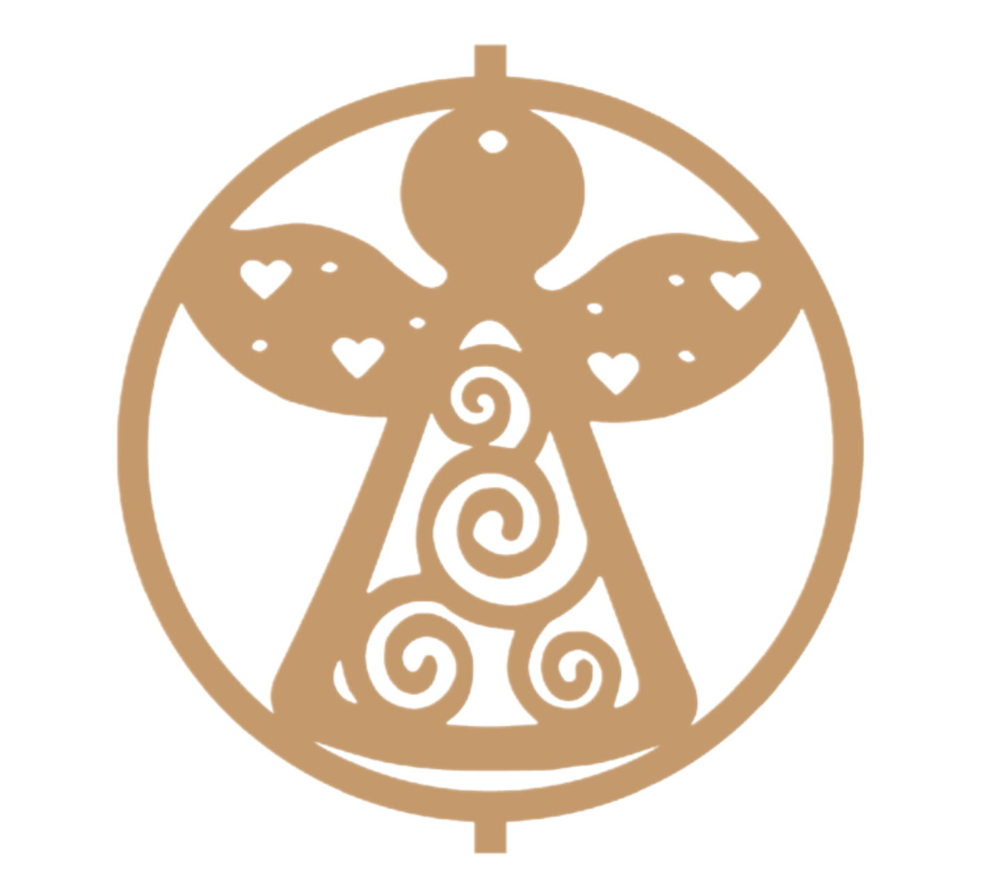 405 Wooden Angel Ornament