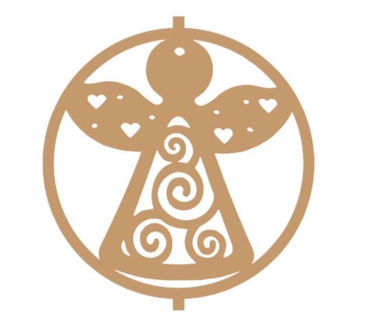405 Wooden Angel Ornament