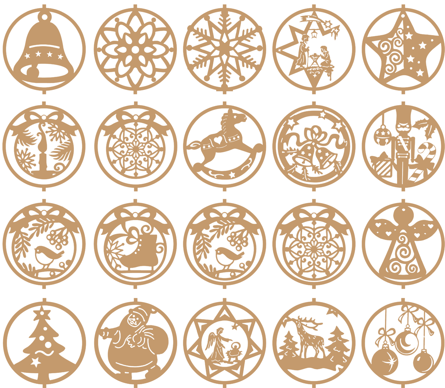 405 Wooden Angel Ornament