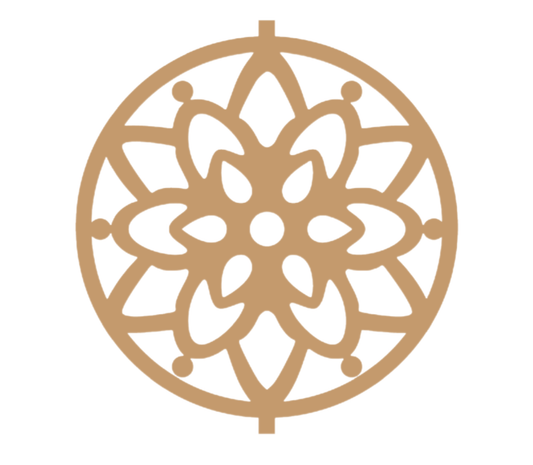 405 Wooden Mandala Ornament