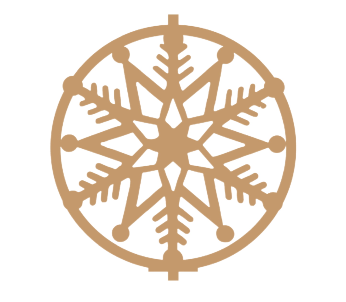 405 Wooden Snowflake Ornament