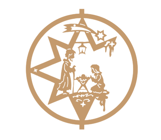 405 Wooden Nativity Ornament