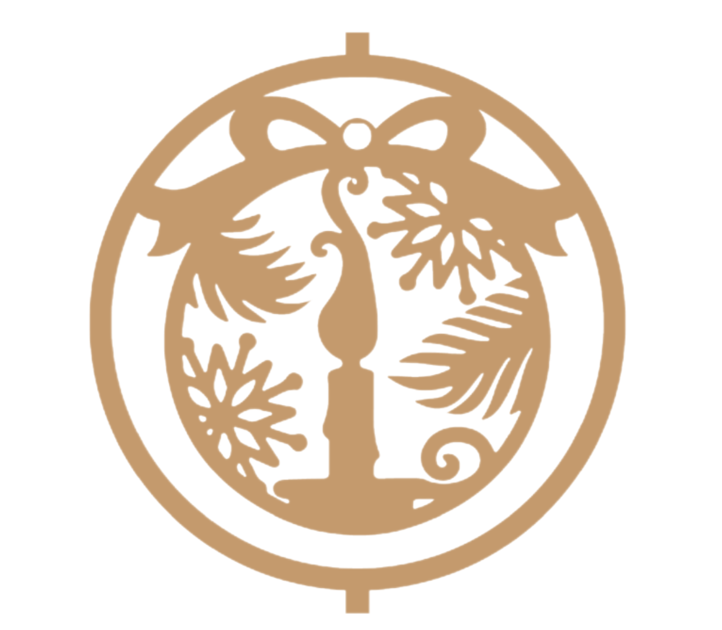 405 Wooden Candle Ornament