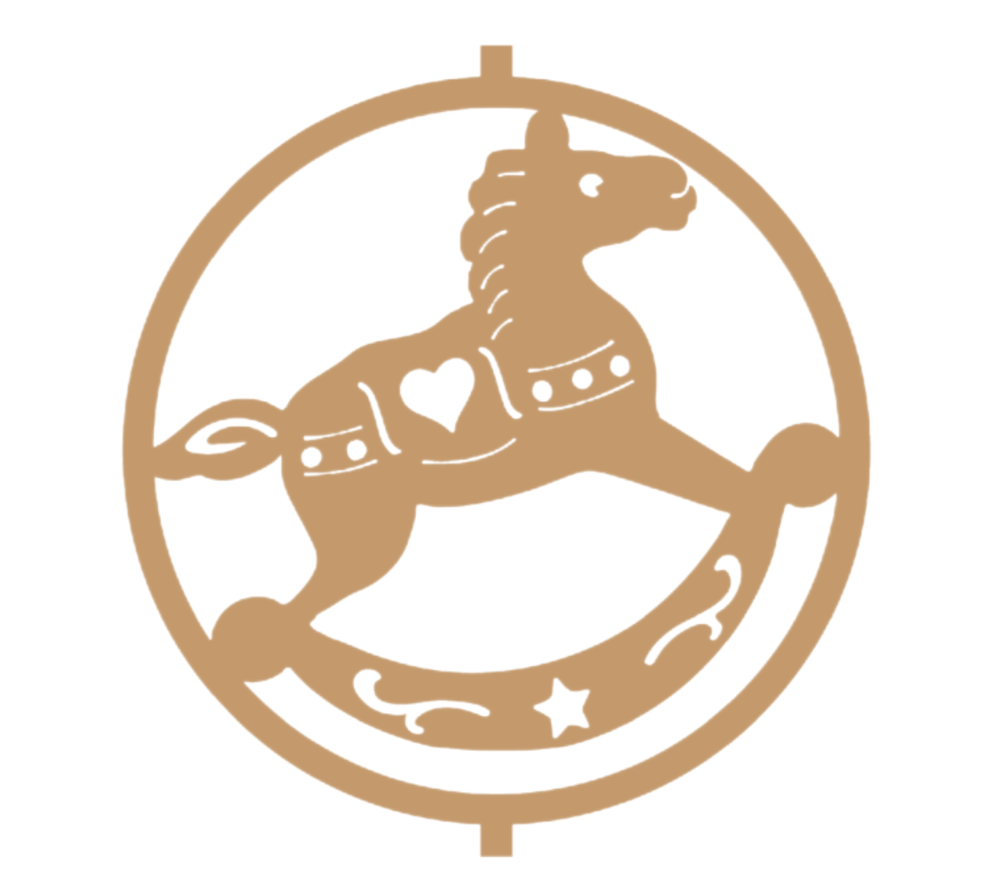 405 Wooden Rocking Horse Ornament