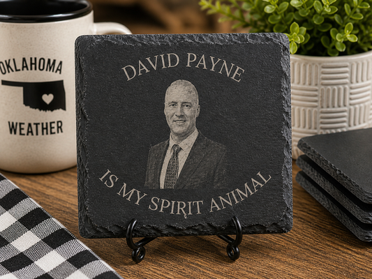 David Payne Spirit Animal Coaster – Funny Weather Gift | Engraved Slate Coaster